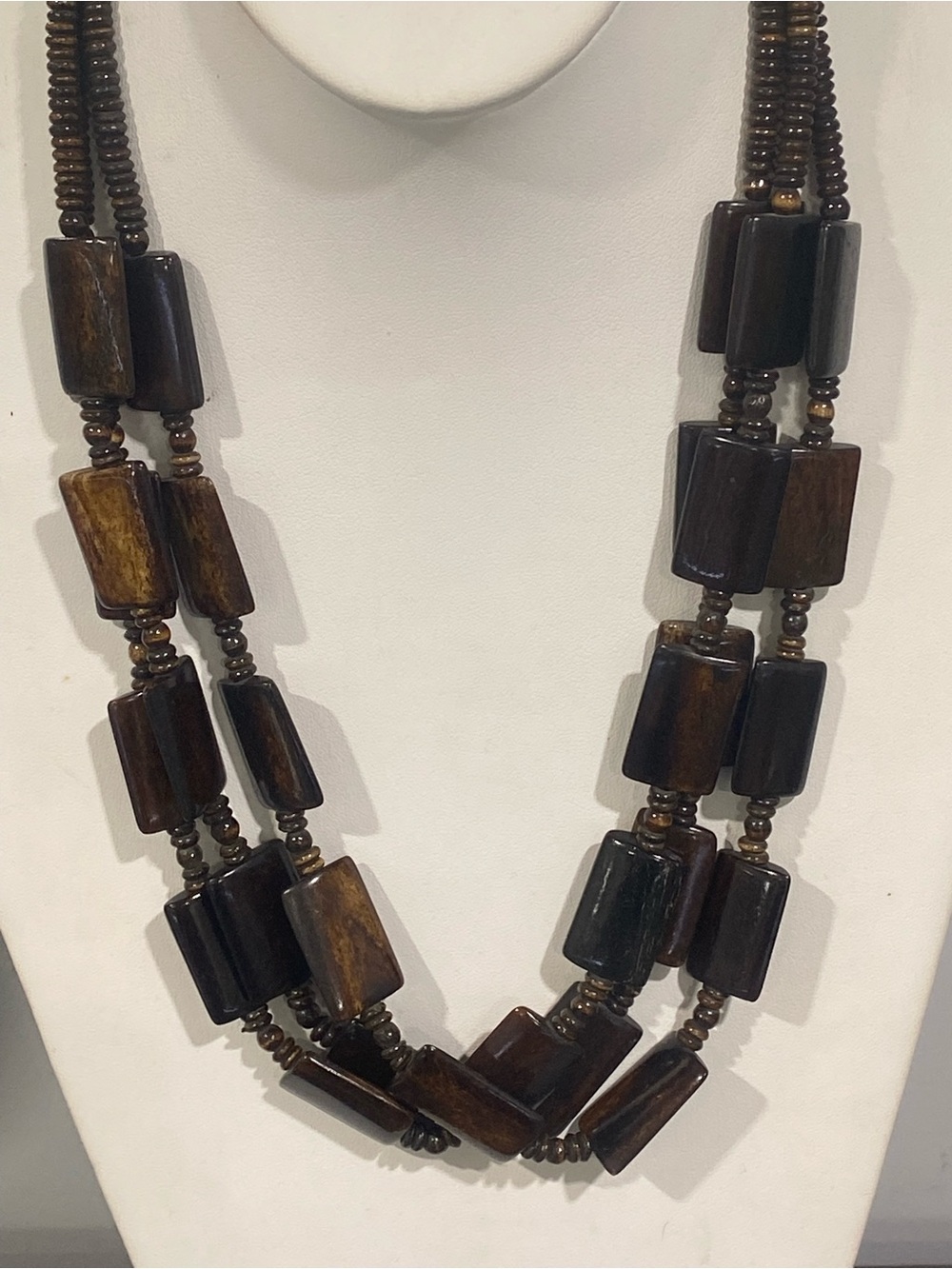 Park Lane Beautiful Multi-Strand Dark Brown Necklace